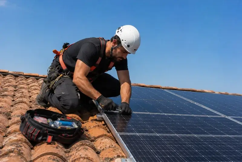 Maintenance et monitoring de panneaux solaires à Montsoreau