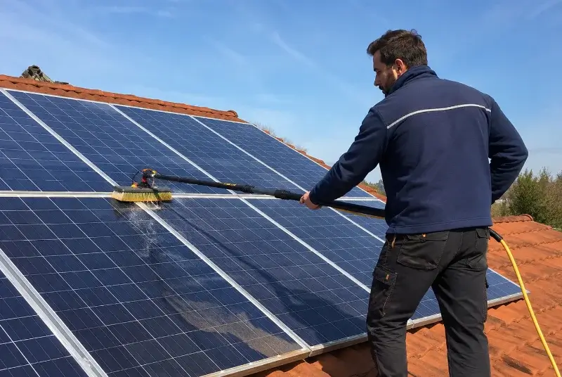 Nettoyage et entretien de panneaux solaires à Montsoreau